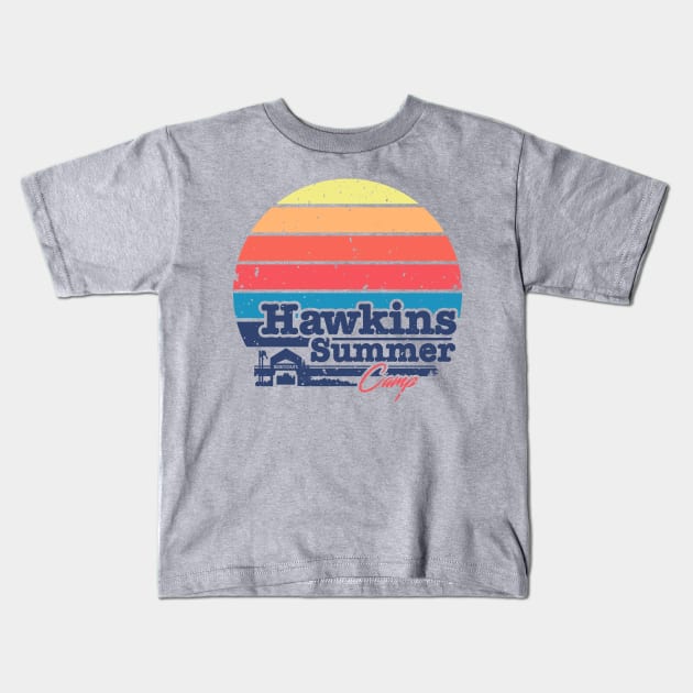 Hawkins Summer Camp Kids T-Shirt by DANDINGEROZZ